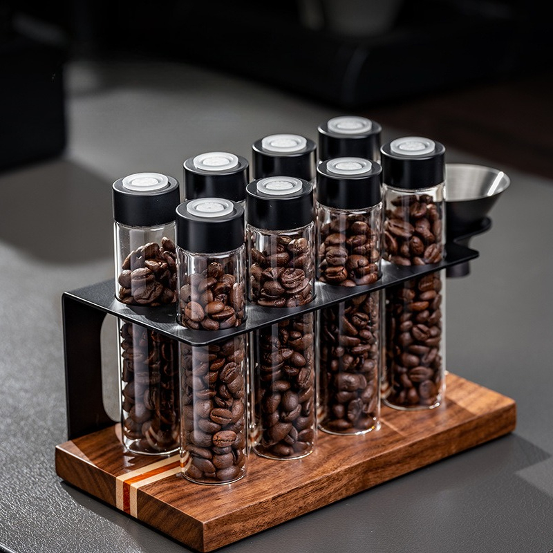 Kitchen Gadgets Organizer - أوعية زجاجية لتخزين حبوب القهوة من