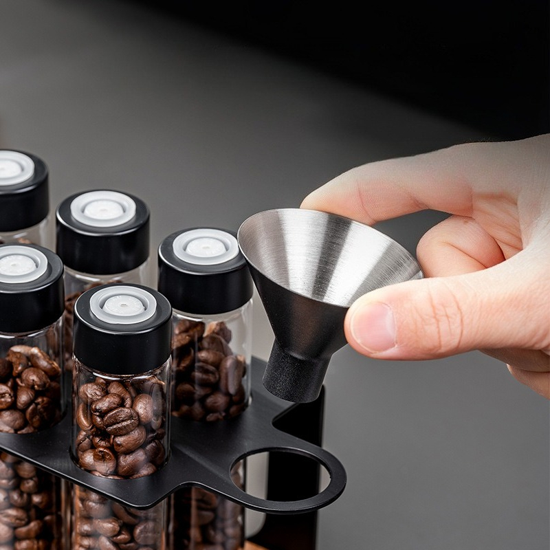 أوعية زجاجية لتخزين حبوب القهو - مراجعة Kitchen Gadgets Organizer وسعره