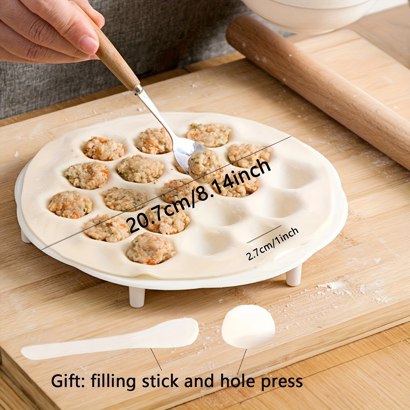 قالب الزلابية الصينية البسيط ، - مراجعة Kitchen Gadgets Dumpling Maker وسعره