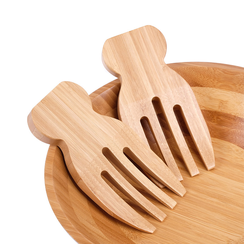2 قطعة سلطة الأيدي الخيزران سل - مراجعة Kitchen Helper Gadgets وسعره