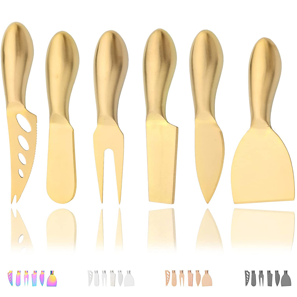 6 قطعة ماتي الذهب سكين صغير شو - مراجعة Kitchen Gadgets Gold وسعره