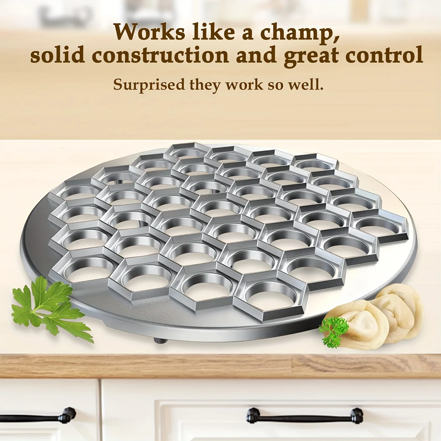 أداة صنع الزلابية من الألومنيو - مراجعة Kitchen Gadgets Dumpling Maker وسعره