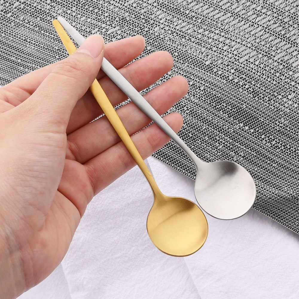 6Pcs Small Matte Spoon Tea Cof - مراجعة Kitchen Gadgets Gold وسعره